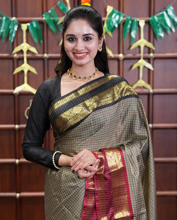 Brown Semi Soft Silk Saree
